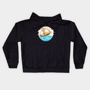 sailing ship Kids Hoodie